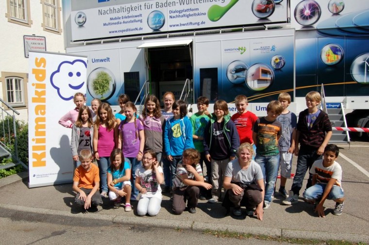 Klimakids und Expeditionsmobil in Backnang